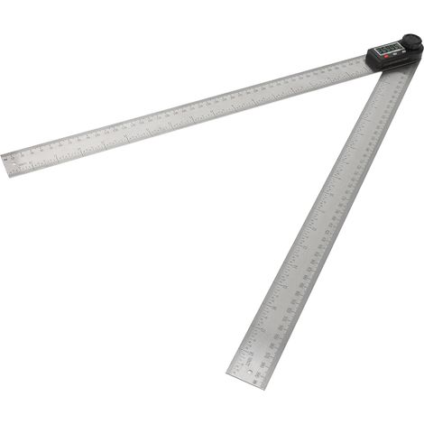 Elektronischer 2-in-1-Winkelmesser mit digitaler Anzeige, 0-360°-Holzbearbeitungslineal, Multifunktions-Winkelmesser (500 mm) (1/5)