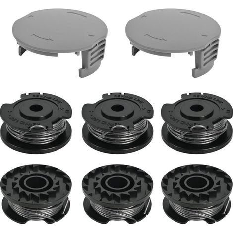 Bobine Fil Coupe Bordure pour Bosch EasyGrassCut Rotofil, 6 Bobines et 2 Couvercles, Débroussailleuse - + Couvercles-NANOTEH (1/4)