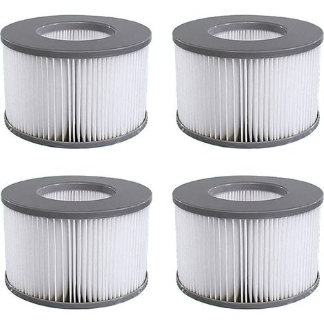 Cartouche de filtre spa 4pcs – Surface de filtration 4000 cm² – 90 ailettes – Compatible Mspa Delight, Premium, Elite, Concept, Aurora (1/5)