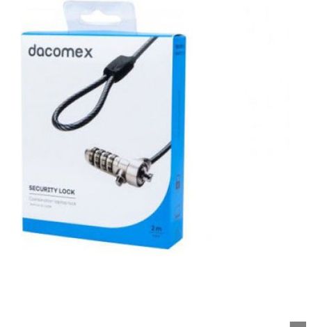 Lucchetto cavo Dacomex 4 digit codice personalizzabile 2m (1/3)