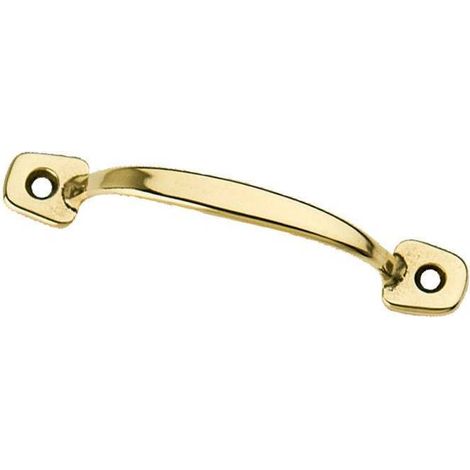 5 x BL MANIGLIA OTTONE FISSA 80 MM 2 PZ