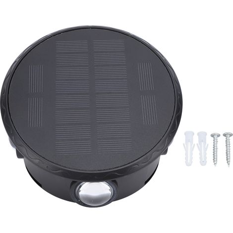Panneau de Lumière Solaire LED À Double Projection - Pour Patio, Porte d'Entrée et Jardin - Résistant aux Intempéries - 1 Panneau