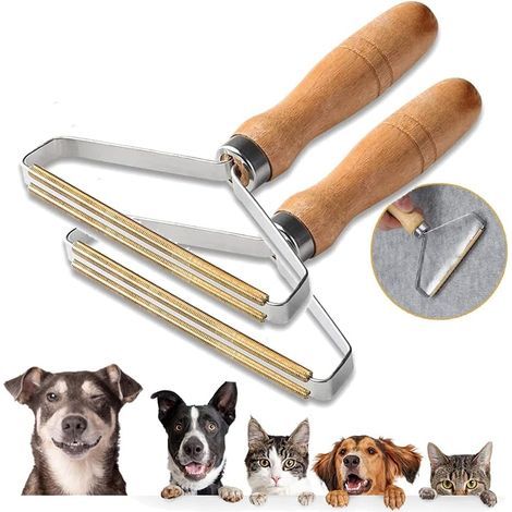 Lot de 2 épilateurs pour tapis d'animaux de compagnie, épilateur portable (1/4)