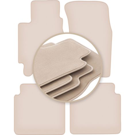 Hochwertige beige Fußmatten für: Subaru Legacy II Kombi, Limousine 1993-1998 (1/5)