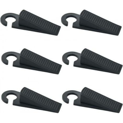[NIEMALS VERWENDET] Set mit 6 universellen, weichen und rutschfesten Türkeilen aus Gummi für alle Bodenarten, Silikon-Türstopper für Zuhause, Schule und Büro
