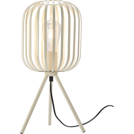 Lampe de table décorative 1xE27 23W IP20 – Beige (1/4)
