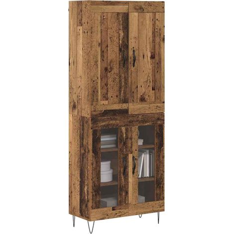 Maison Exclusive - Haut Armoire Bois Ancien 69,5 x 34 x 180 cm Bois d'ingénierie