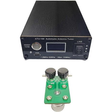 Coupleur d'antenne automatique ATU-100, 1,8–30 MHz, 100 W, avec batterie pour radioamateur (1/5)
