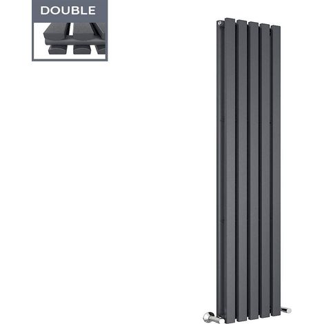 NRG 1800 x 340mm Vertical Designer Radiator Double Rectangular Panel Modern Central Heating Anthracite (1/4)