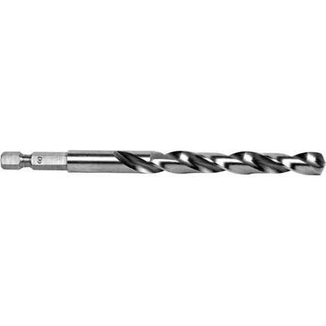 Broca rectificada HSS con mango hexagonal 1/4" 8 mm