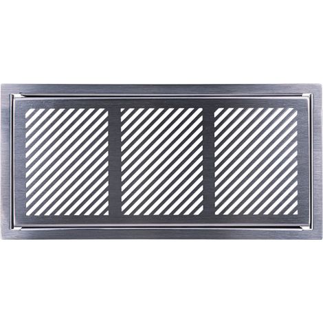 Pluggit Griglia di copertura in acciaio inox, Design Bar, PL127