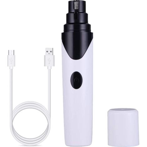 Lime a Ongle Electrique Chien Coupe Griffe Rechargeable pour Tondeuse à Ongles pour Chien Coupe-Ongles Chien électrique Silencieux avec USB pour Le Soin des Griffes Petit à Moyen Chien (1/5)