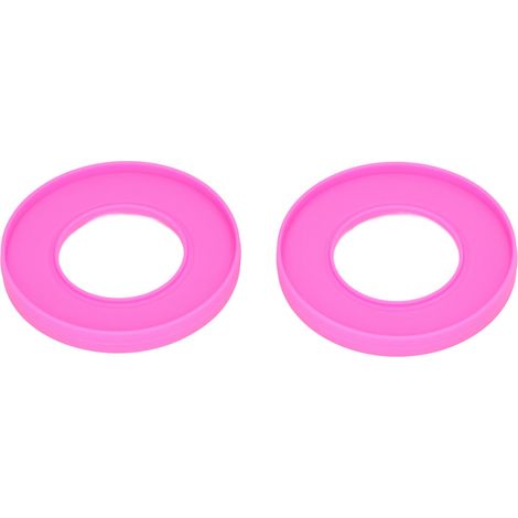 2 Bracelets Silicone Étanches pour Cuisine, Fixation par Ventouse Symétrique, Poignets Souples Confortables Rouge Rosé (1/5)