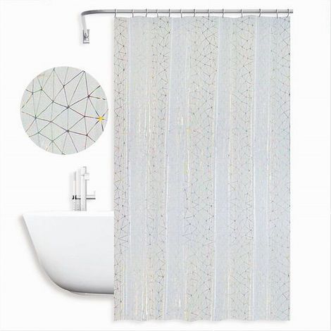 Trade Shop - GEOMETRICO EFFETTO PRISMA MIT 12 GANCI 240X180 CM 87184 -