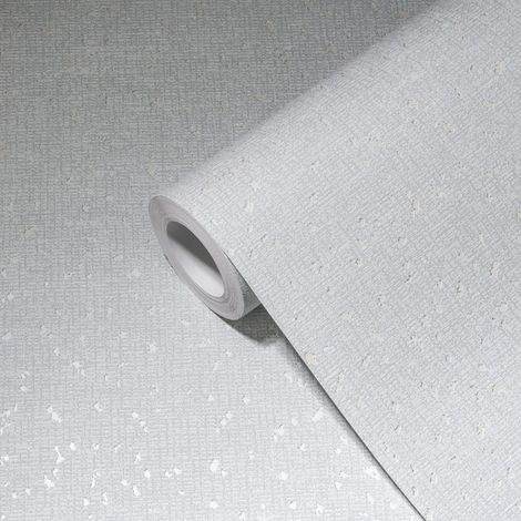 Papier peint intissé argent Tapisserie graphique effet gaufrage Papier peint design effet brillant idéal pour chambre (1/5)