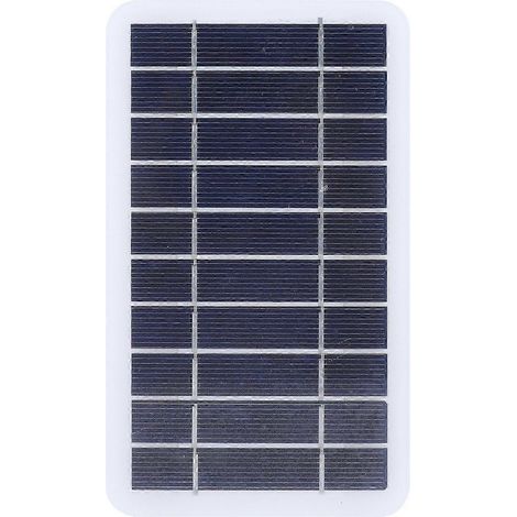 Panneau solaire en silicium polycristallin 2 W 5 V, chargeur de batterie solaire extérieur, alimentation mobile compatible avec la charge de téléphones portables, qualité supérieure WHBYV (1/4)