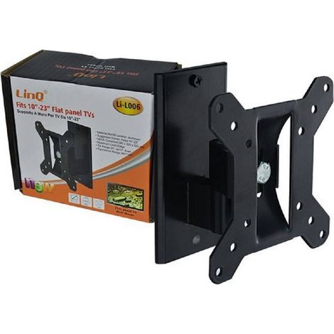 Linq - Supporto Staffa A Muro Per Tv Led Lcd Orientabile Monitor Da 10″ – 23″ Li-l006 -