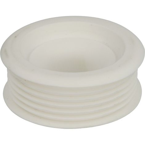 Raccord en caoutchouc Euro universel blanc, sans rosace