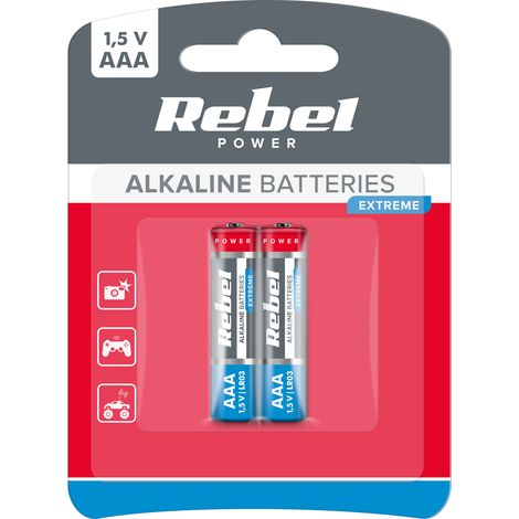 Vipow Extreme AAA L3 LR03 Alkaline-Batterien, 2 Stück (1/2)