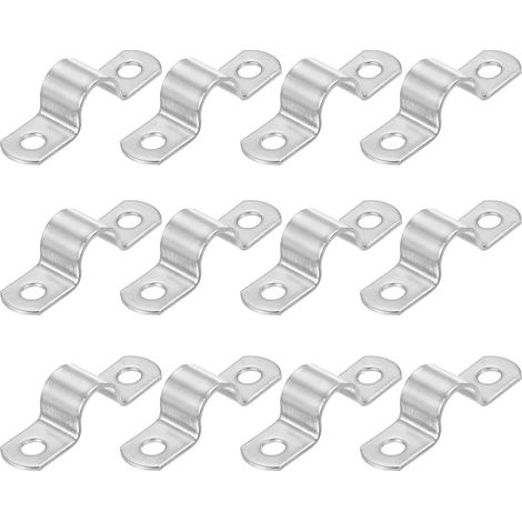 12 Pcs Collier de fixation rigide 12mm Attaches de conduit (4/9") (1/5)