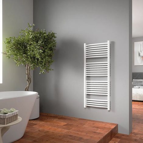 Radiateur sèche serviettes 1200x550 blanc entraxe 500 Orione (1/4)