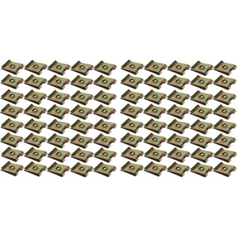 CHILDWEET Lot de 100 écrous clips en acier au manganèse pour (1/5)