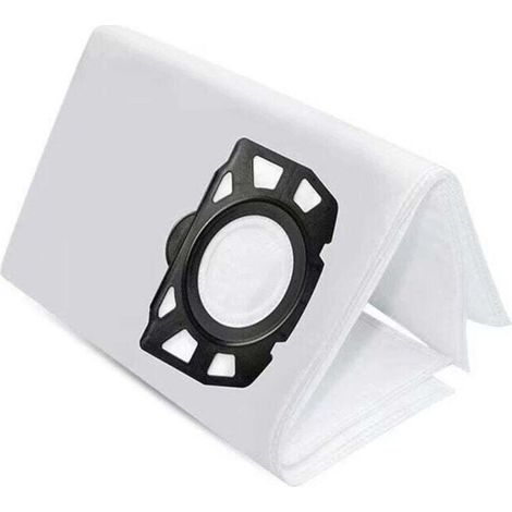 Pack de 10Sacs Aspirateur pour Kärcher WD4,WD5,WD6,MV4,MV5,MV6-Microfibre 5 Couches,Haute Filtration 99,99%,Sacs Non-Tissés Résistants,Compatible pour Kärcher Aspirateurs Multifonctions (1/4)