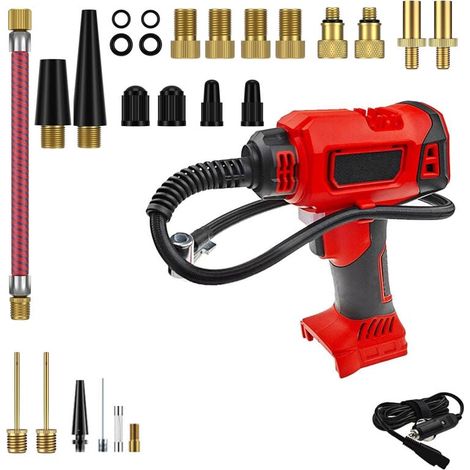 130-PSI-Kompressor für Milwaukee 18V-Batterie, Luftpumpe für Elektroautos mit LED-Digitalanzeige