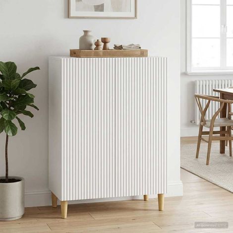 vidaXL Buffet Blanc 66 x 34,5 x 90 cm Bois d'ingénierie (1/5)