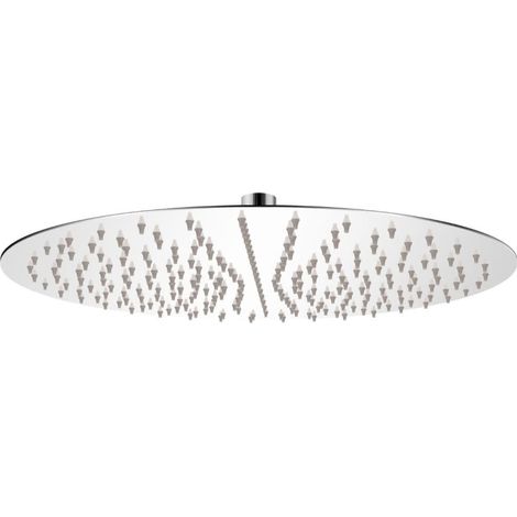 Soffione doccia tondo in acciaio inox a immersione diametro 40 cm 020003101