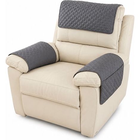Ensemble de 3 housses pour accoudoirs - Housses pour accoudoirs de canapé - Housses pour accoudoirs d'appui-tête de fauteuil (1/5)