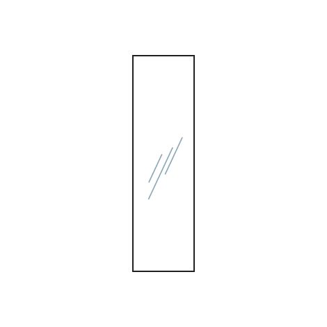 VETRO Glasscheibe Klarglas B 515 x H 1800 mm