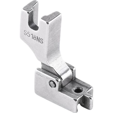 Pied-de-biche pour machine à coudre industrielle, pied de rechange pour tissu, chanteur plat, acier couvert, fermeture éclair invisible pour-Crezuo