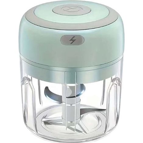 Mini hachoir à aliments rechargeable par USB - capacité de 250 ml - presse-ail électrique - broyeur de légumes - utilisation à une main (1/5)