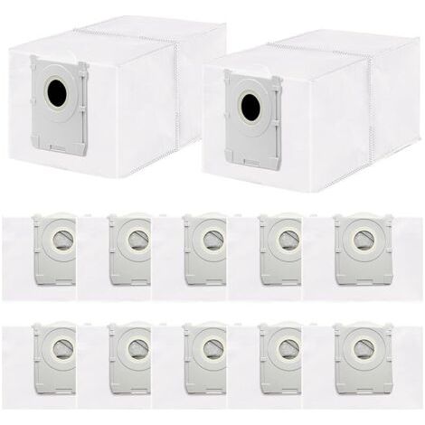 FENOPLASTICALot de 12 Sacs Poussire Compatibles avec Ecovacs Deebot T50/T50 PRO/T50 MAX PRO/T30C PRO/T80/X8/X8 PRO/X9 PRO OMNI Aspirateurs, Sac de Rechange Grande Capacit de 3,5 L (1/5)