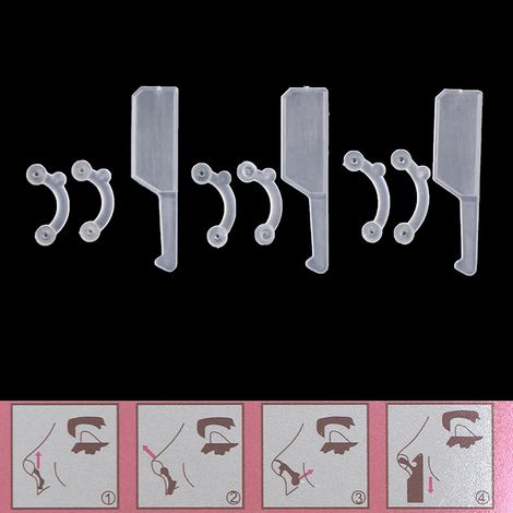 Invisible rhinoplasty device, nose tip enlarger, nose straightener, nose pads and beauty tool for reducing the size of the nostrils (1/4)