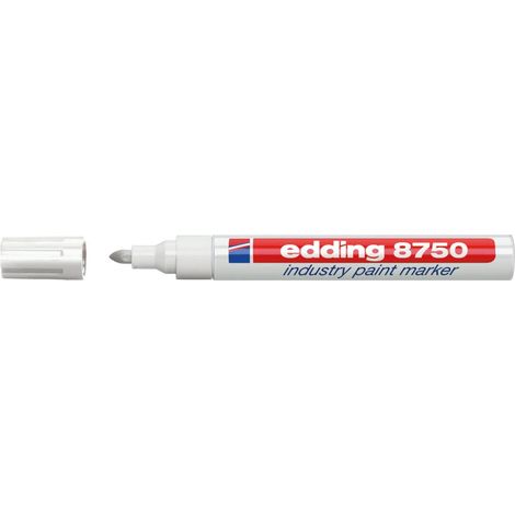 Industrie-Lackmarker 8750 weiß Strichbreite 2-4mm Rundspitze EDDING