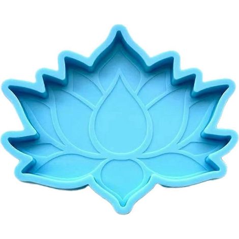 DIY-Bastelset: Silikonform für Becheruntersetzer, Dekorationen, Werkzeuge zur Herstellung von Lotusblumen-Untersetzern, Epoxidharzform