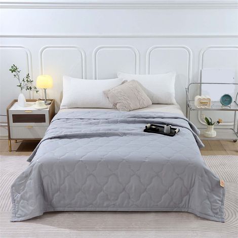 Couette Ventilation - 100x150 cm - Coton Lavé 98 % - Élasthanne 2 % - Jaune - Usage Été Toute Saison - 1 Pièce (1/5)