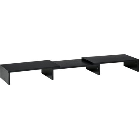 Supporto Monitor 80-117x23,5x10 cm in MDF Nero (1/5)