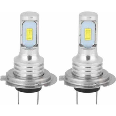 LED-Nebelscheinwerferlampen (2er-Pack), 80 W, 6000 K, Universal H7, ultrahelles weißes Licht, 12–24 V + H7-LED-Lampe