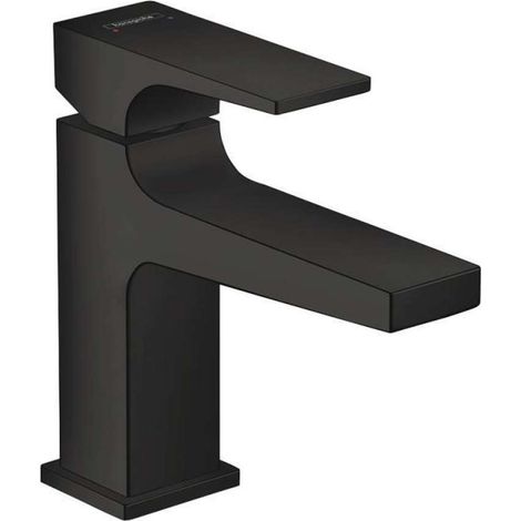 Hansgrohe Metropol - Grifo de lavabo con desagüe Push-Open, negro mate 32500670