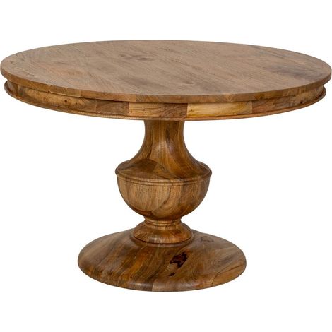 Mesa de comedor de madera marrón 120x120x76h cm (1/5)