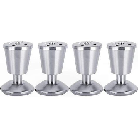 Ensemble de pieds de meubles réglables, 4 pieds de canapé en acier épais, adaptés aux armoires et aux tables. (1/5)