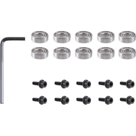 Kit de 10 guides à billes à montage supérieur pour fraise de défonceuse, accessoires de réparation et de remplacement. (1/5)