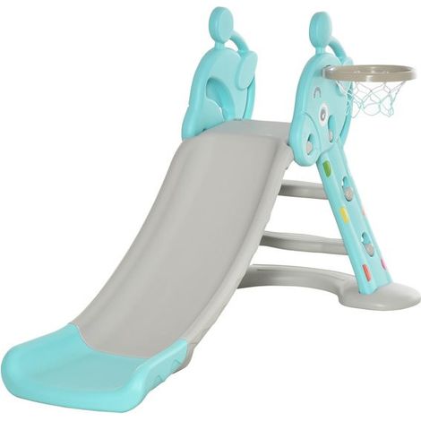 Toboggan enfant PONY bleu et gris (1/5)
