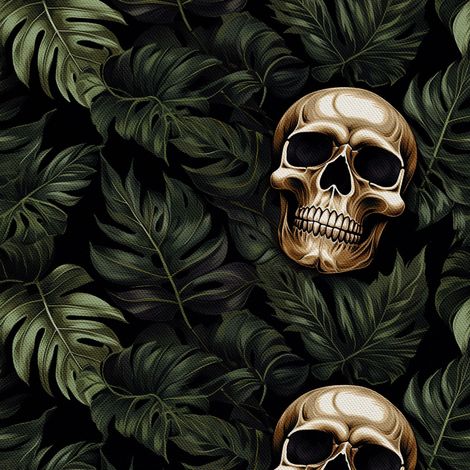 Tela decorativa para exteriores Oxford - Motivo de calavera I DX4290 (1/5)