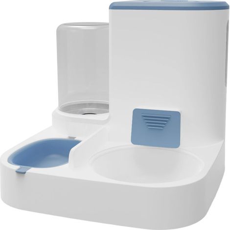 2-in-1 Automatic Pet Food and Water Dispenser, Automatic Water Dispenser for Dogs and Cats, Pet Drinker and Bowl