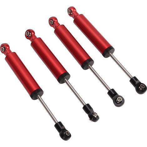 Stoßdämpfer aus Aluminiumlegierung für RC-Modellautos im Maßstab 1:10, ölgefüllt, 110 mm, rot (1/5)