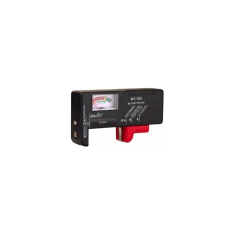 Comprobador de baterías, comprobador de voltaje de baterías, comprobador para pilas AA/AAA/C/D/9V/1.5V de botón, pantalla LCD universal - Crezuo